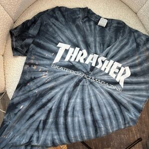 Thrasher Men's Gray Tie-Dye Tee